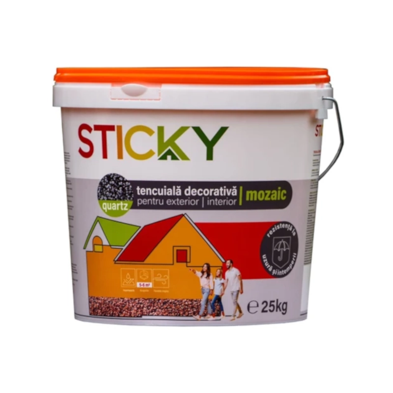STICKY MOZAIC, Tencuiala decorativa, 25 kg