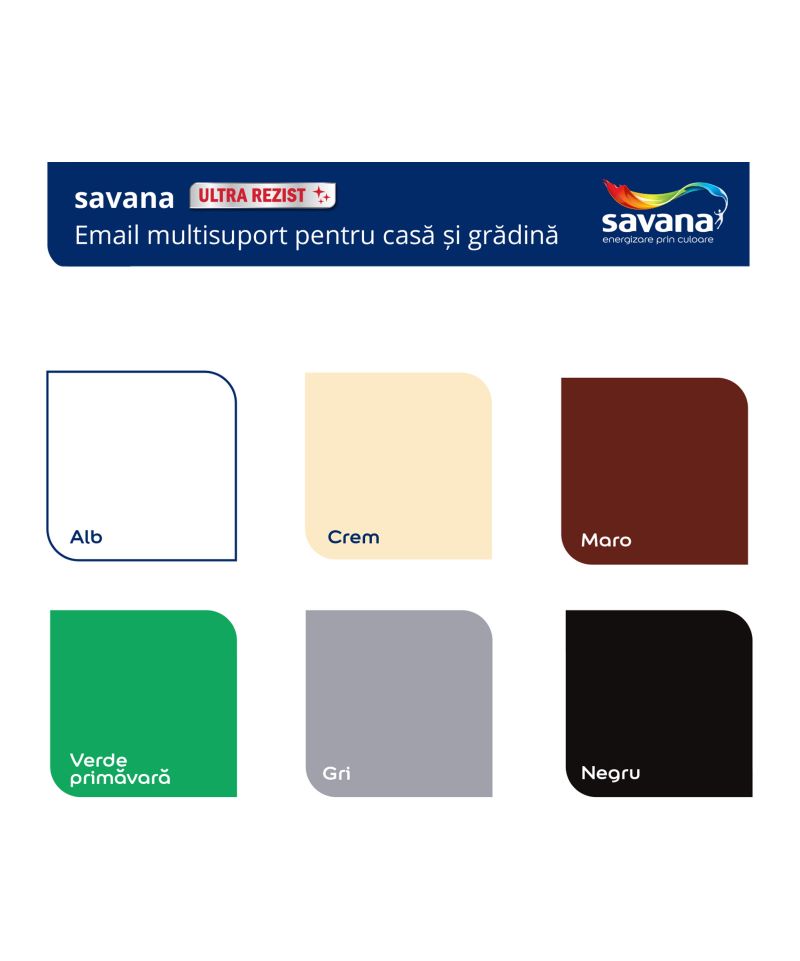 SAVANA Email multisuport pentru casa si gradina pe baza de apa, ULTRA REZIST pentru exterior si interior - imagine 2