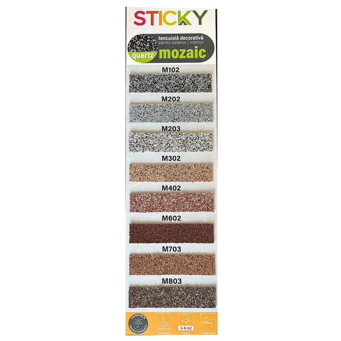 STICKY MOZAIC, Tencuiala decorativa, 25 kg - imagine 2