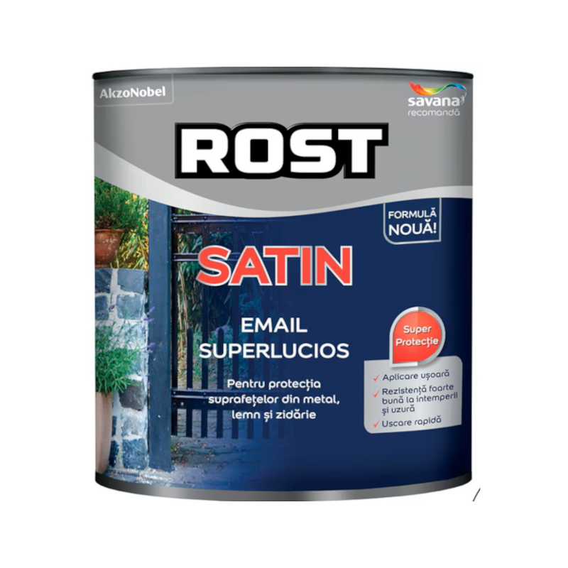 ROST SATIN Email superlucios pentru exterior si interior