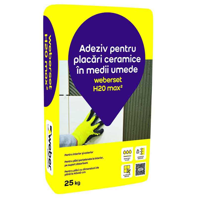 WEBER Adeziv hidroizolant H20 Max2 - 25 Kg