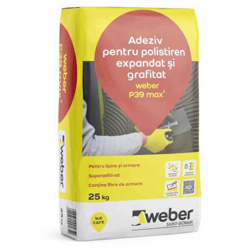 WEBER P39 Max2 Adeziv pentru polistiren expandat Weber P39 Max2 - 25 Kg