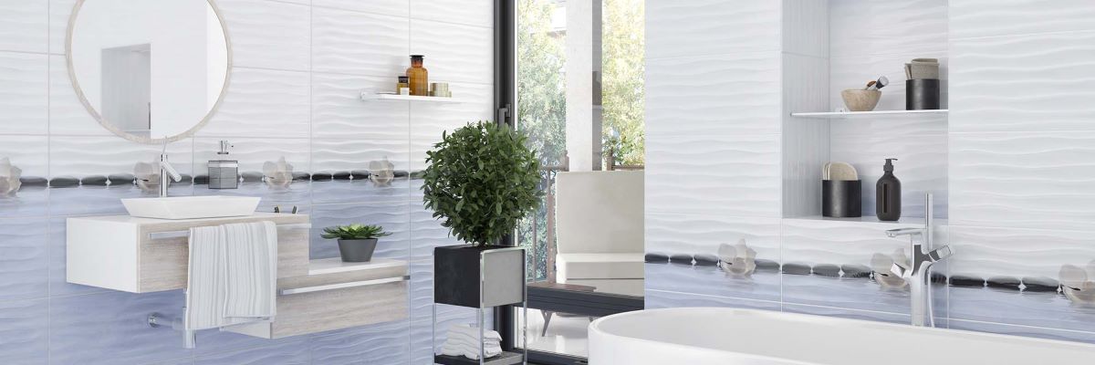CELINE, Waves Blue Piesa Decorativa, 30x60 cm, 2880 - imagine 2