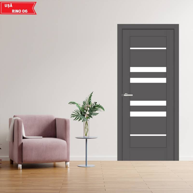 USA interior MDF 40, RINO 06 G GRAPHITE SILK MATT 60, 70, 80 cm