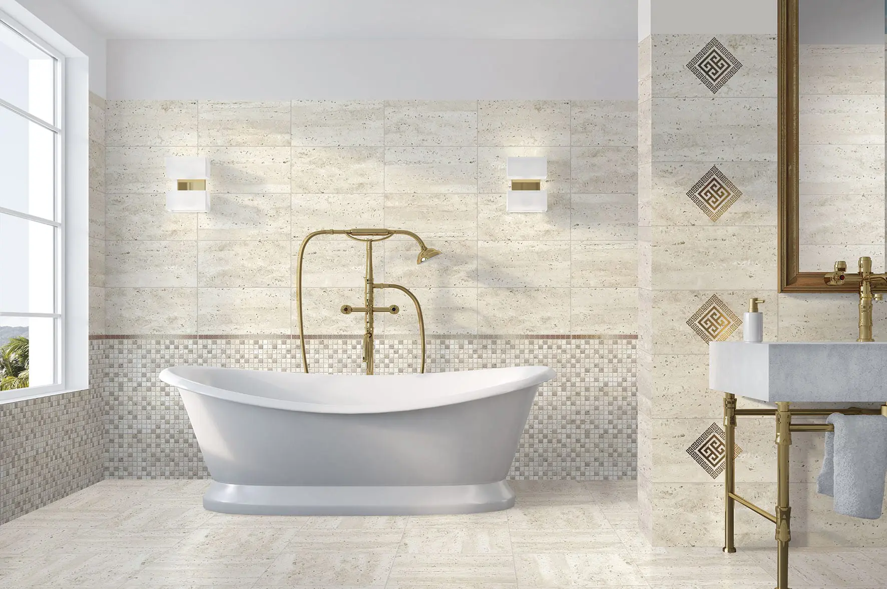 CREATIVO, Medalion, 50×25 cm,Decor auriu, 1.25mp/cut, 2651-0099 - imagine 2