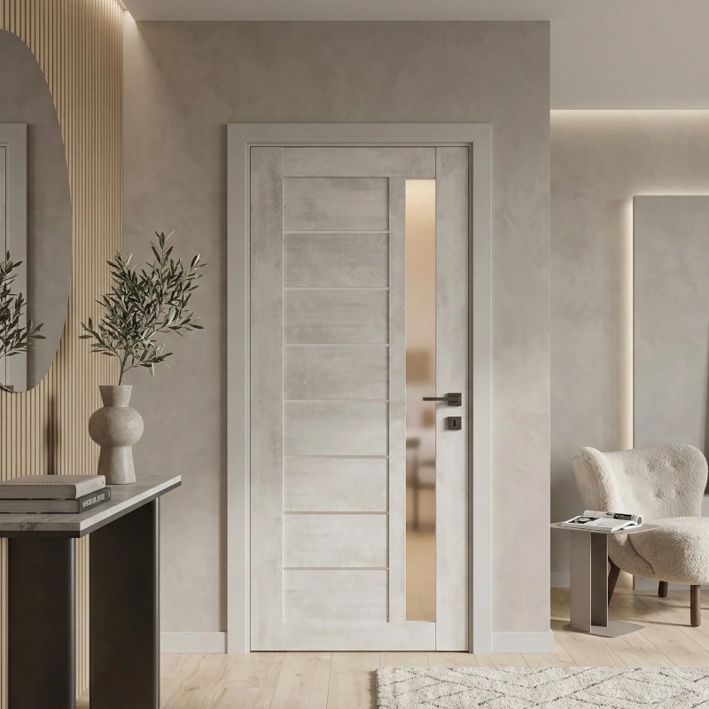 USA interior MDF 40, DECO 09 LIGHT CEMENT 60, 70, 80 cm