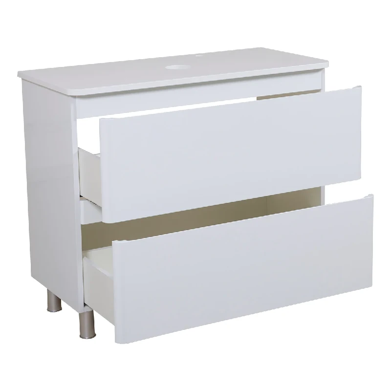 Mobilier baie, cu blat, ACCENT, 100 cm - imagine 4