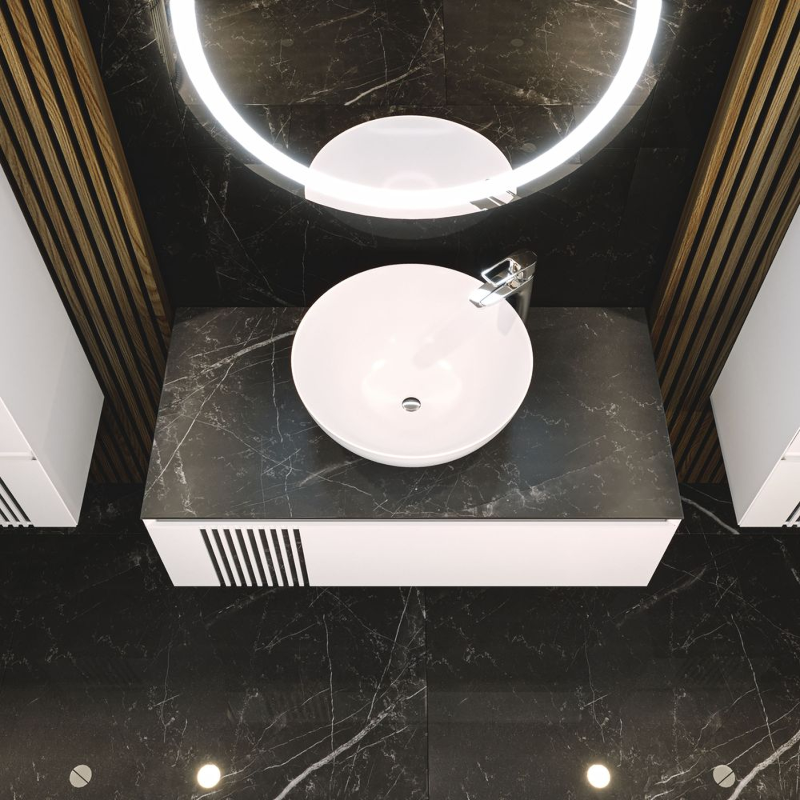 Mobilier baie suspendat, MANHATTAN, 100 cm - imagine 2