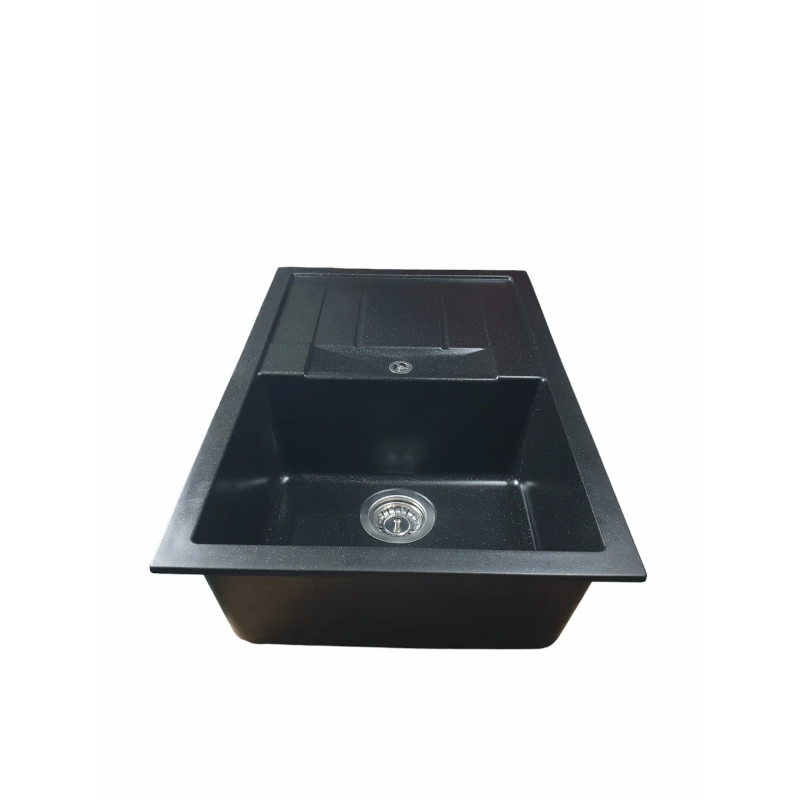 Chiuveta granit, TROYA, negru metalic, 12306 - imagine 2