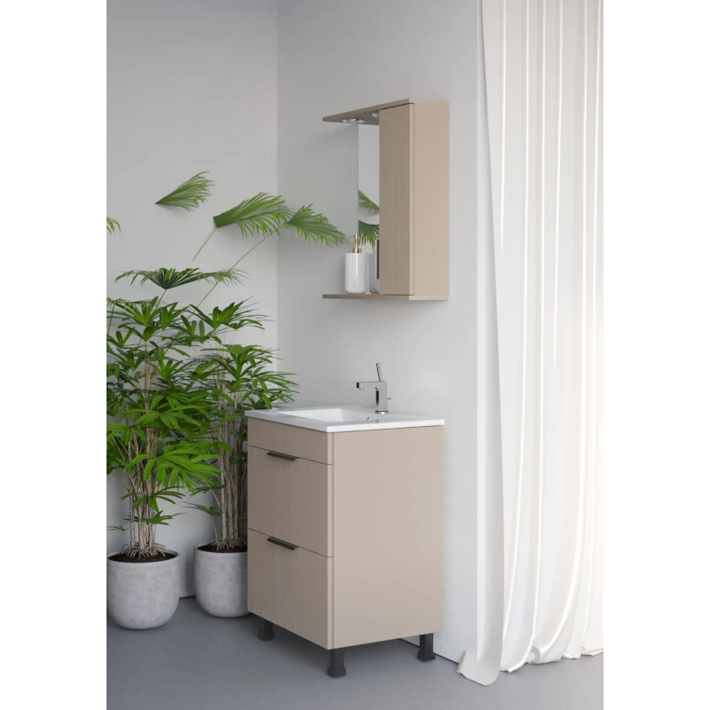 Mobilier baie, ESTRIADO Capucino, 60 cm - imagine 3