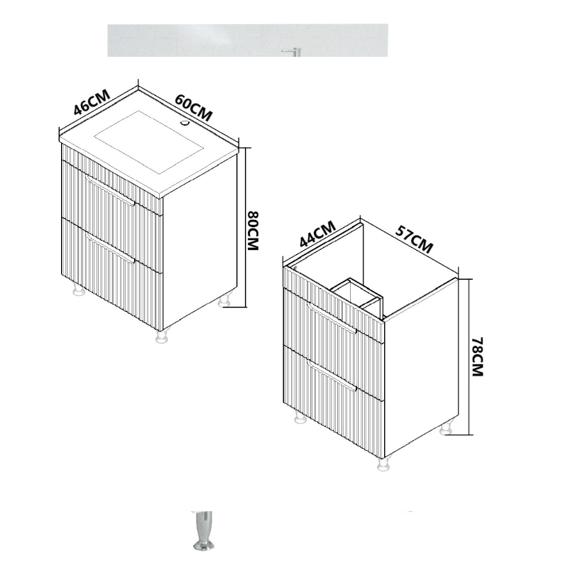 Mobilier baie, S033, 60 cm - imagine 6