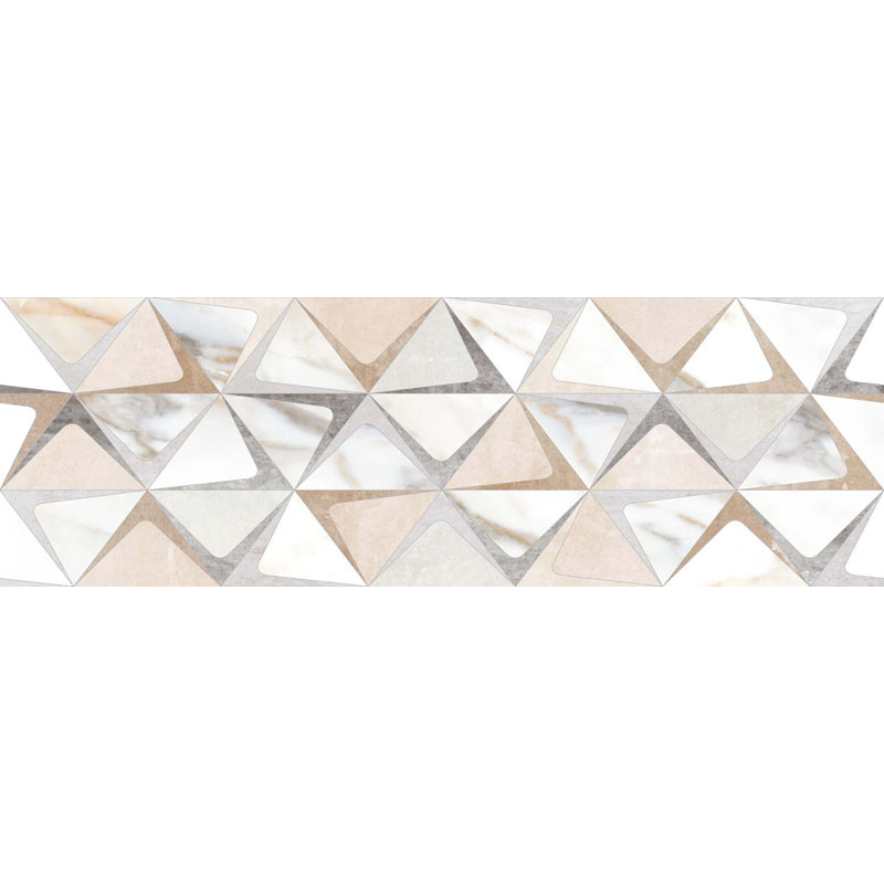 CEMENTO Cream Triangles, Faianta Decor, 24.4 x 74.4 cm, 3407